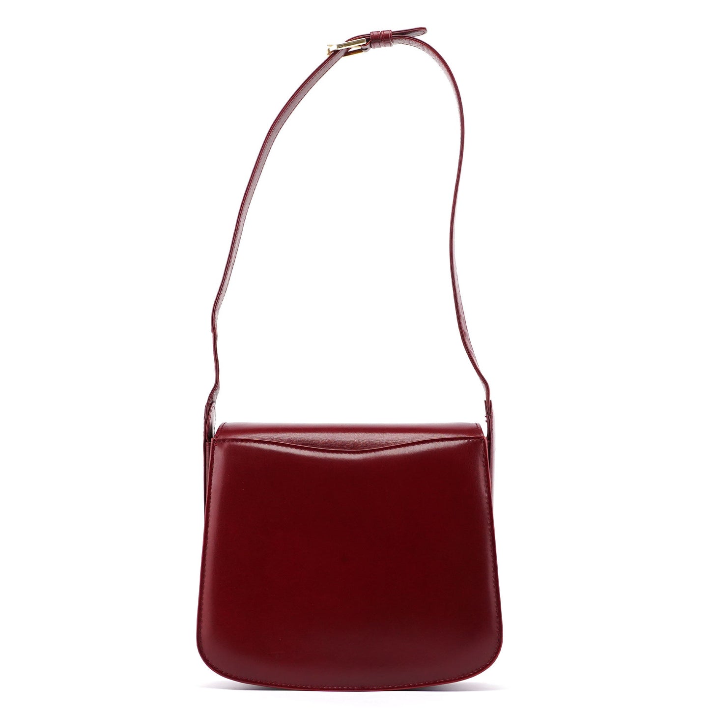 Vintage Burgundy Calfskin G Shoulder Bag