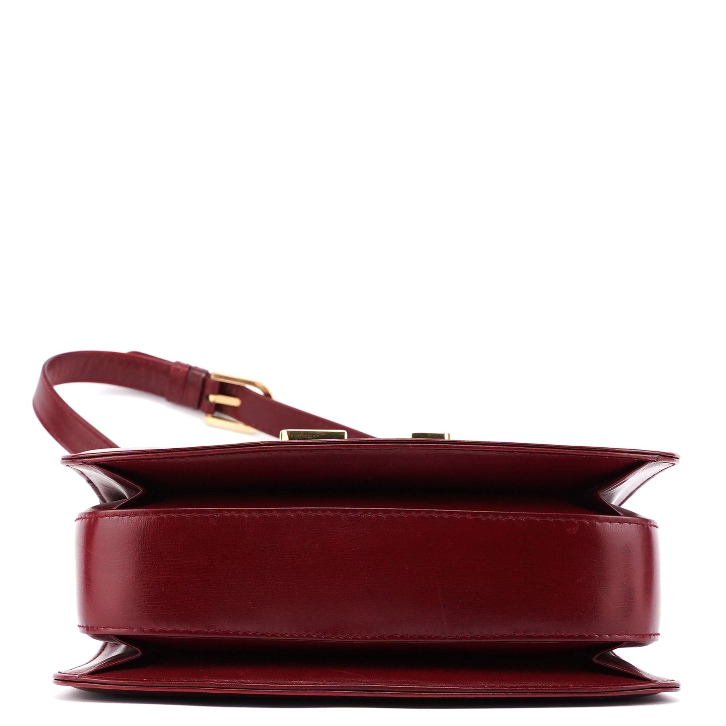 Vintage Burgundy Calfskin G Shoulder Bag