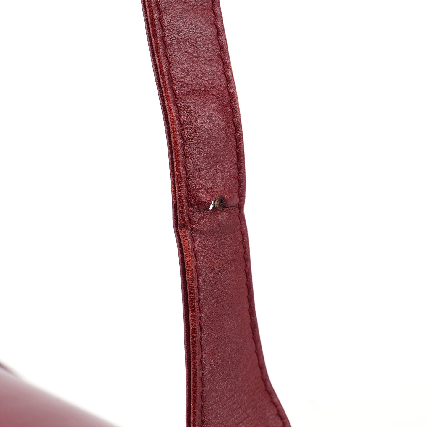 Vintage Burgundy Calfskin G Shoulder Bag