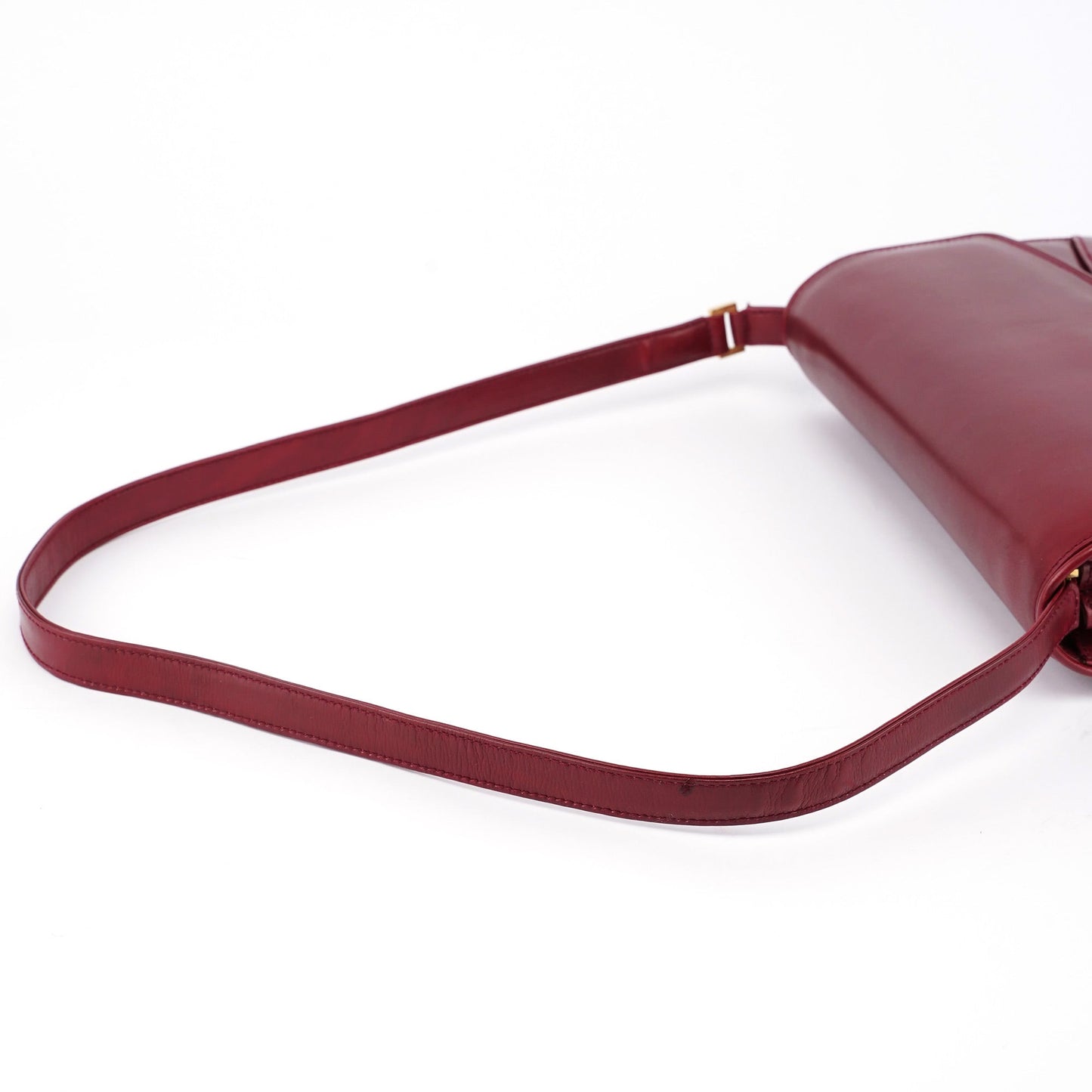 Vintage Burgundy Calfskin G Shoulder Bag