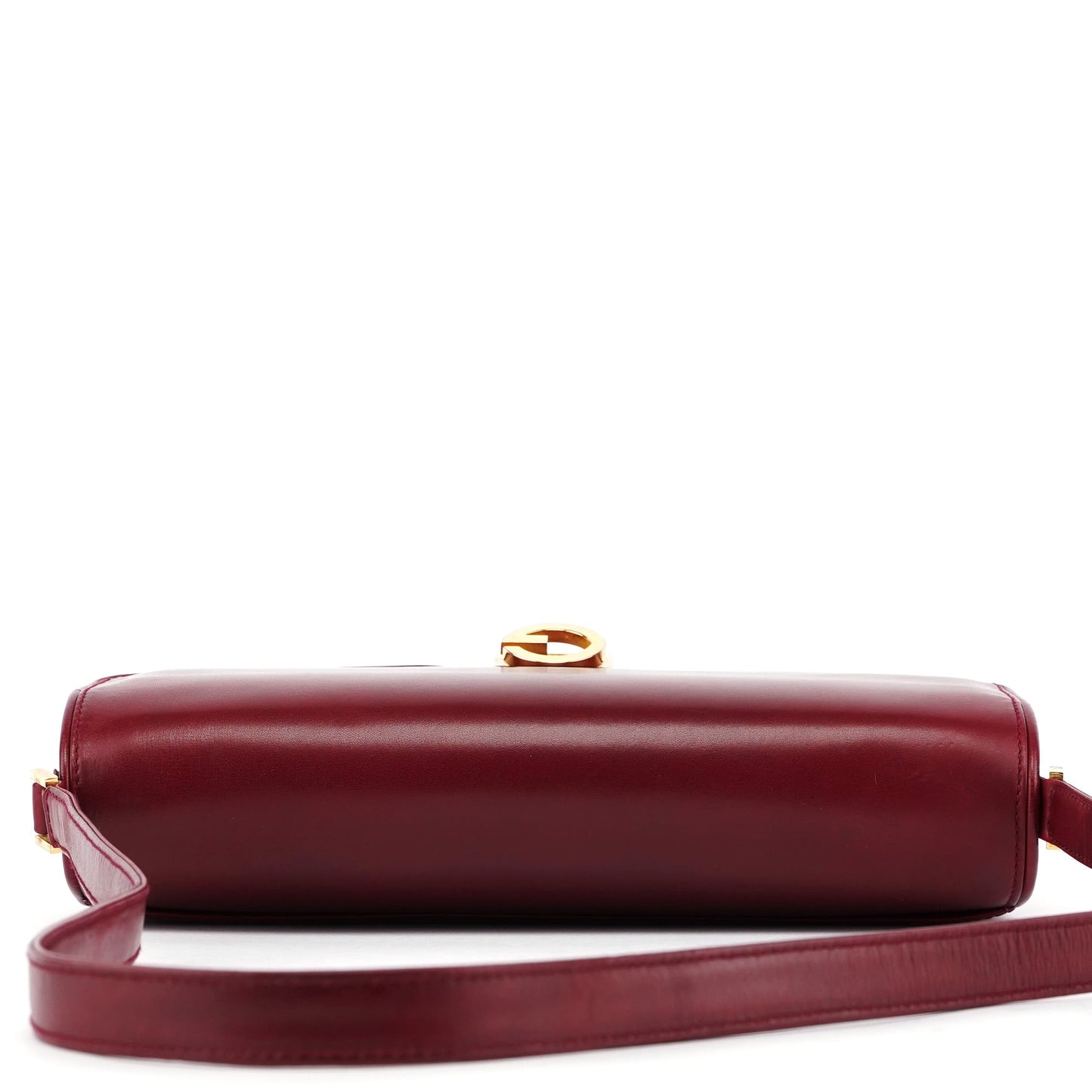 Vintage Burgundy Calfskin G Shoulder Bag