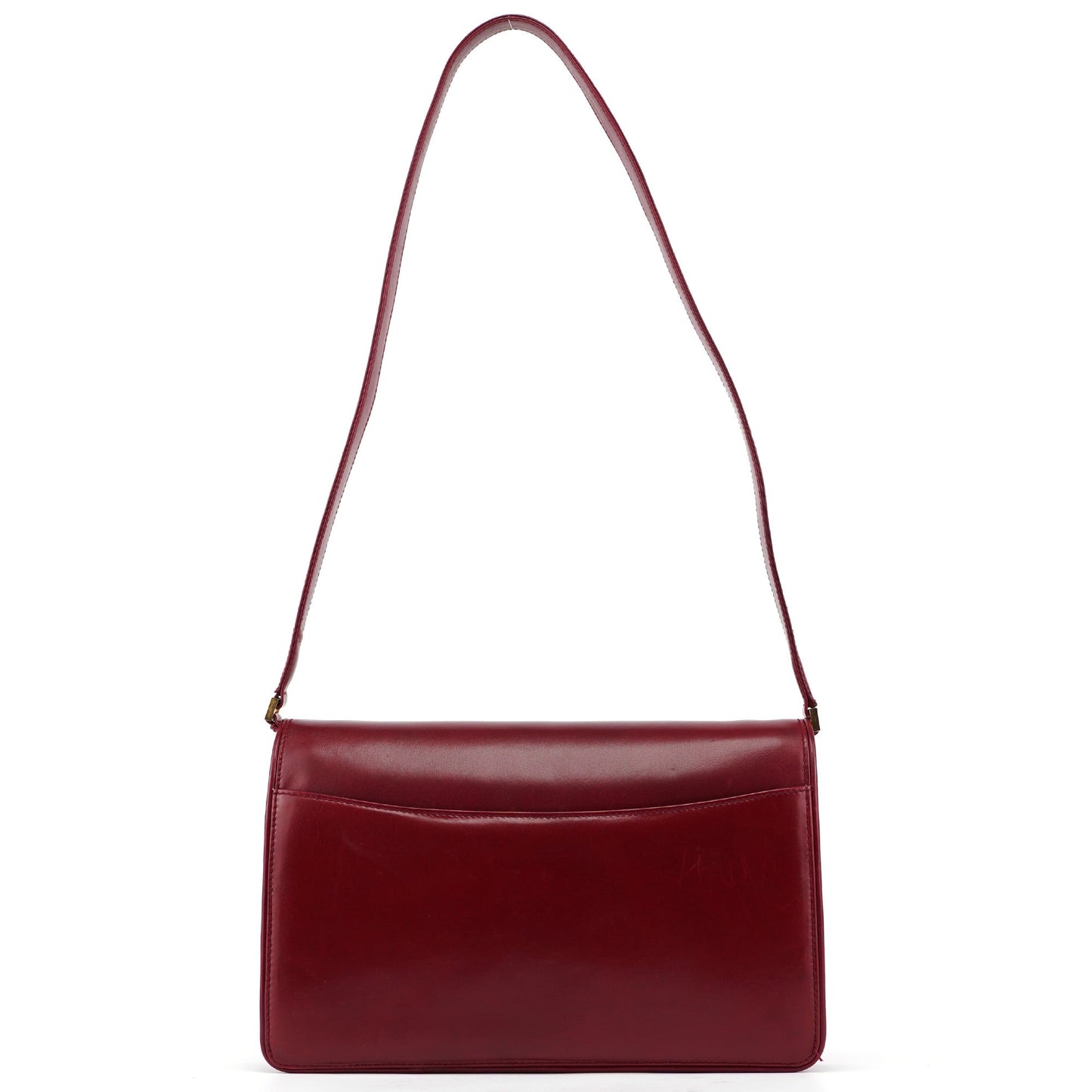 Vintage Burgundy Calfskin G Shoulder Bag