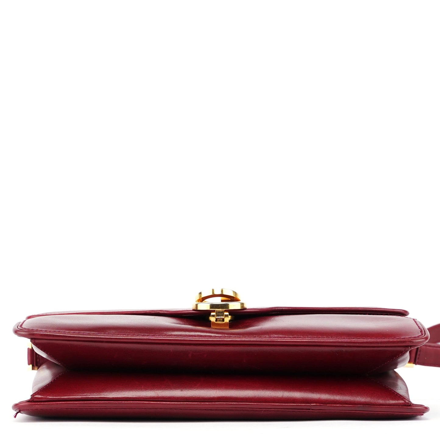 Vintage Burgundy Calfskin G Shoulder Bag
