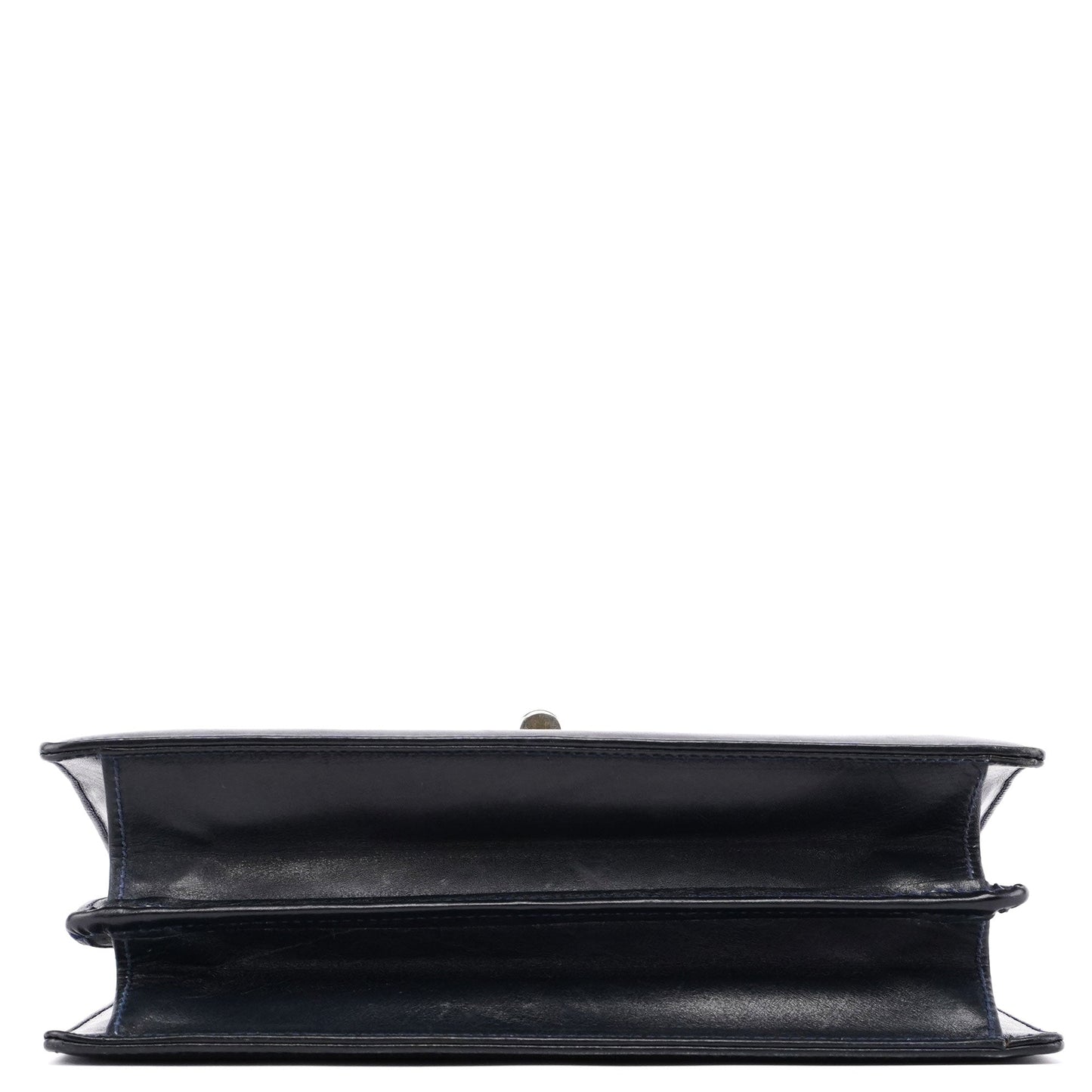 Vintage Navy Calfskin Top Handle Bag