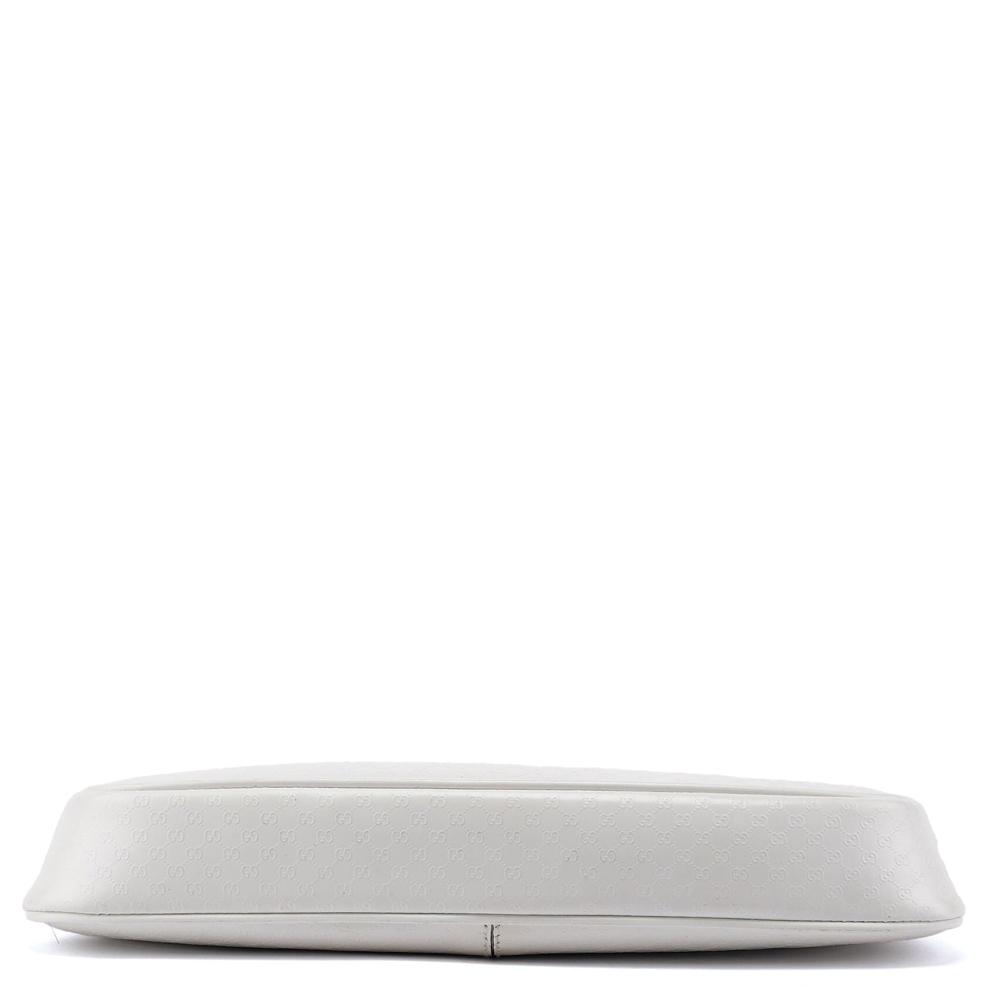 White Leather Micro GG Shoulder Bag