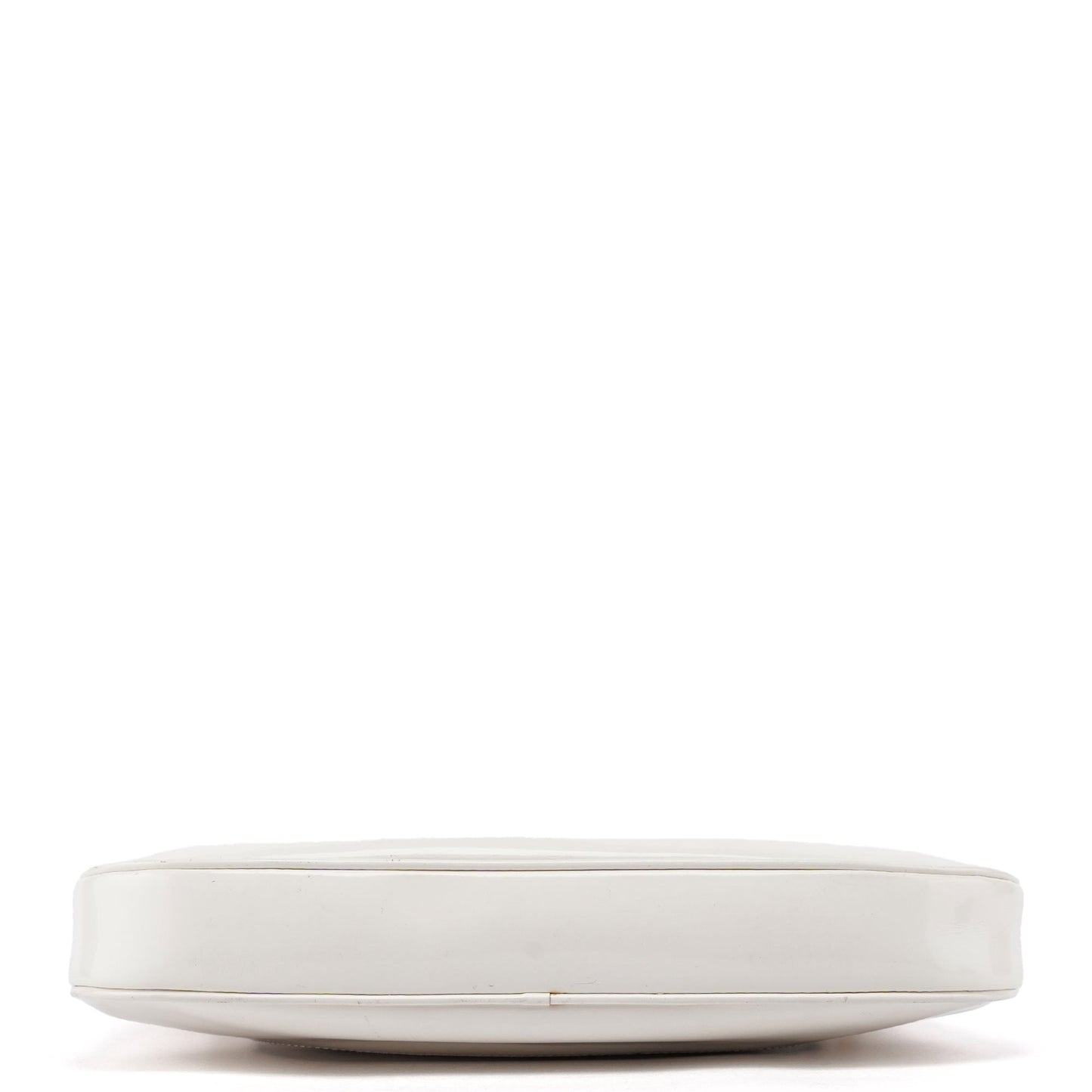 White Patent Leather Jackie Shoulder Bag