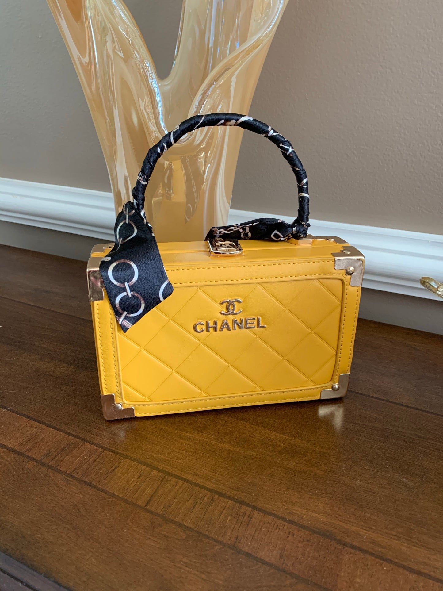 Boxed Chanel (yellow)