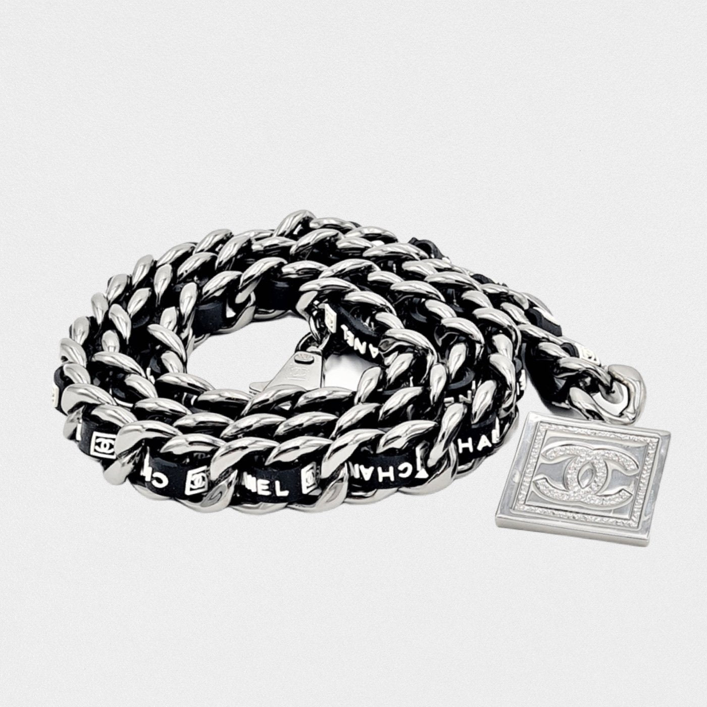 Chanel "Ecriture" chain belt