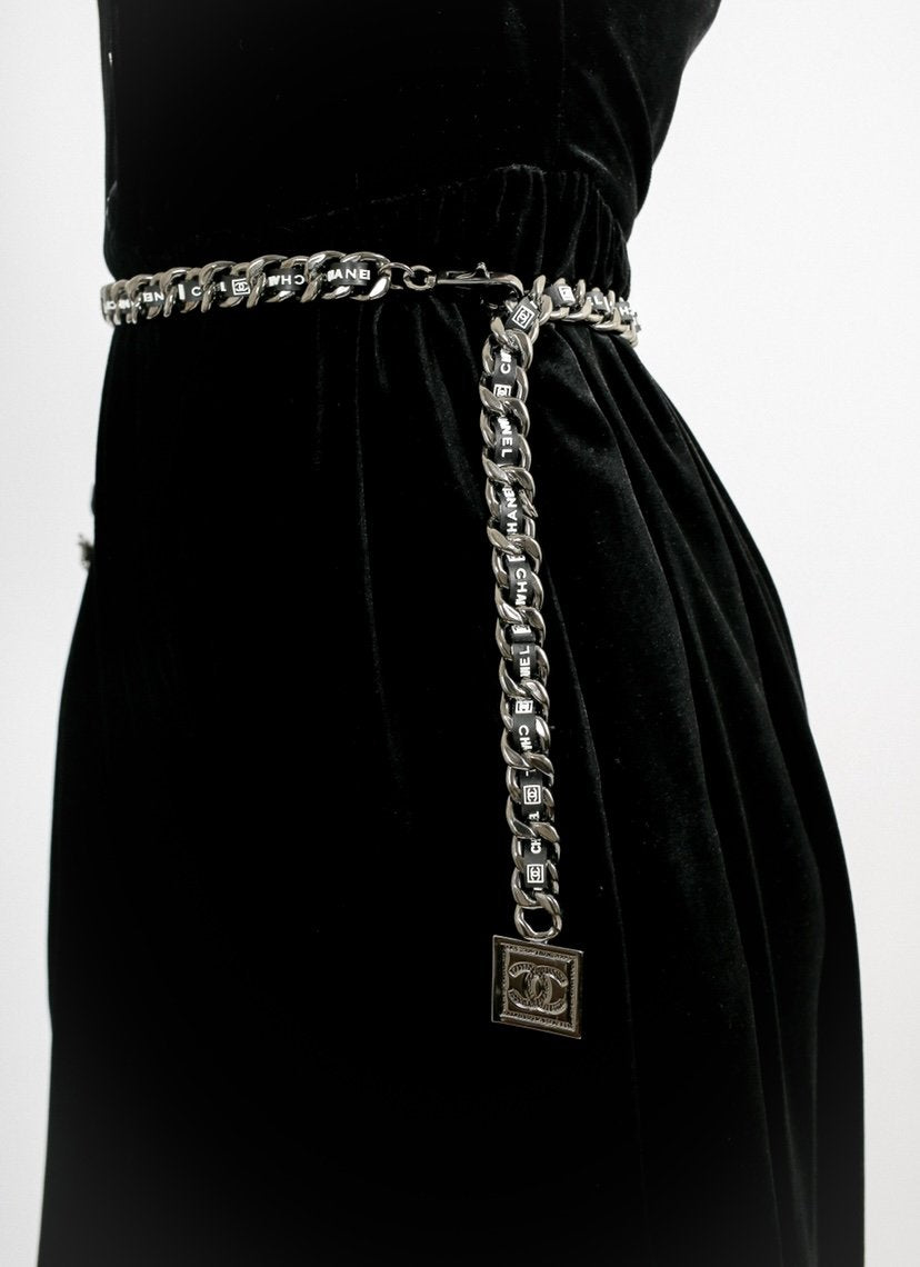 Chanel "Ecriture" chain belt