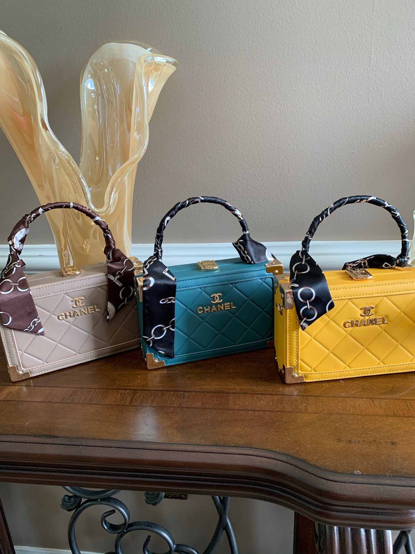 Boxed Chanel (yellow)