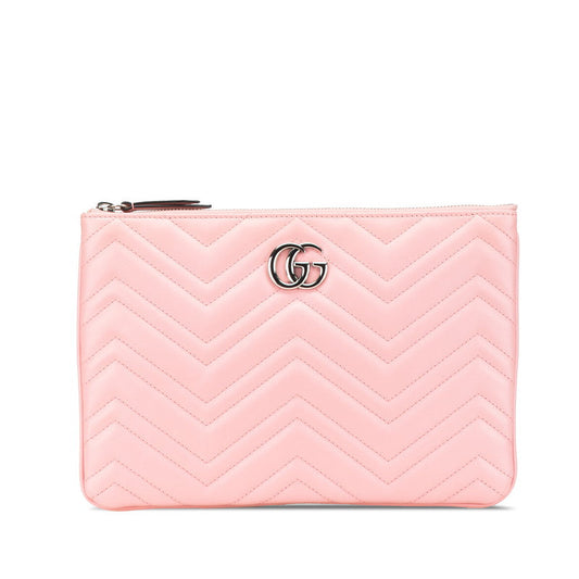 Gucci Leather GG Marmont Clutch Bag 525541