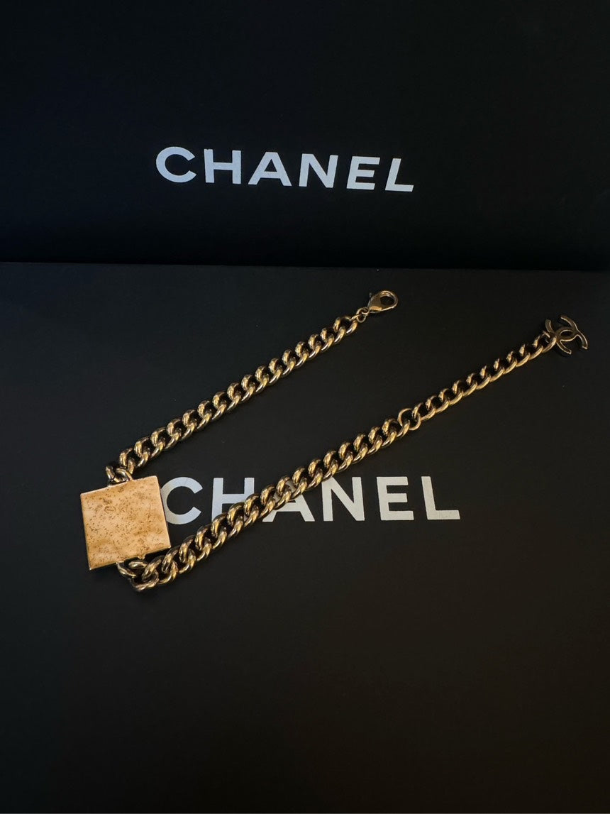 Chanel Cambon Enamel Black Necklace 21A FULL SET