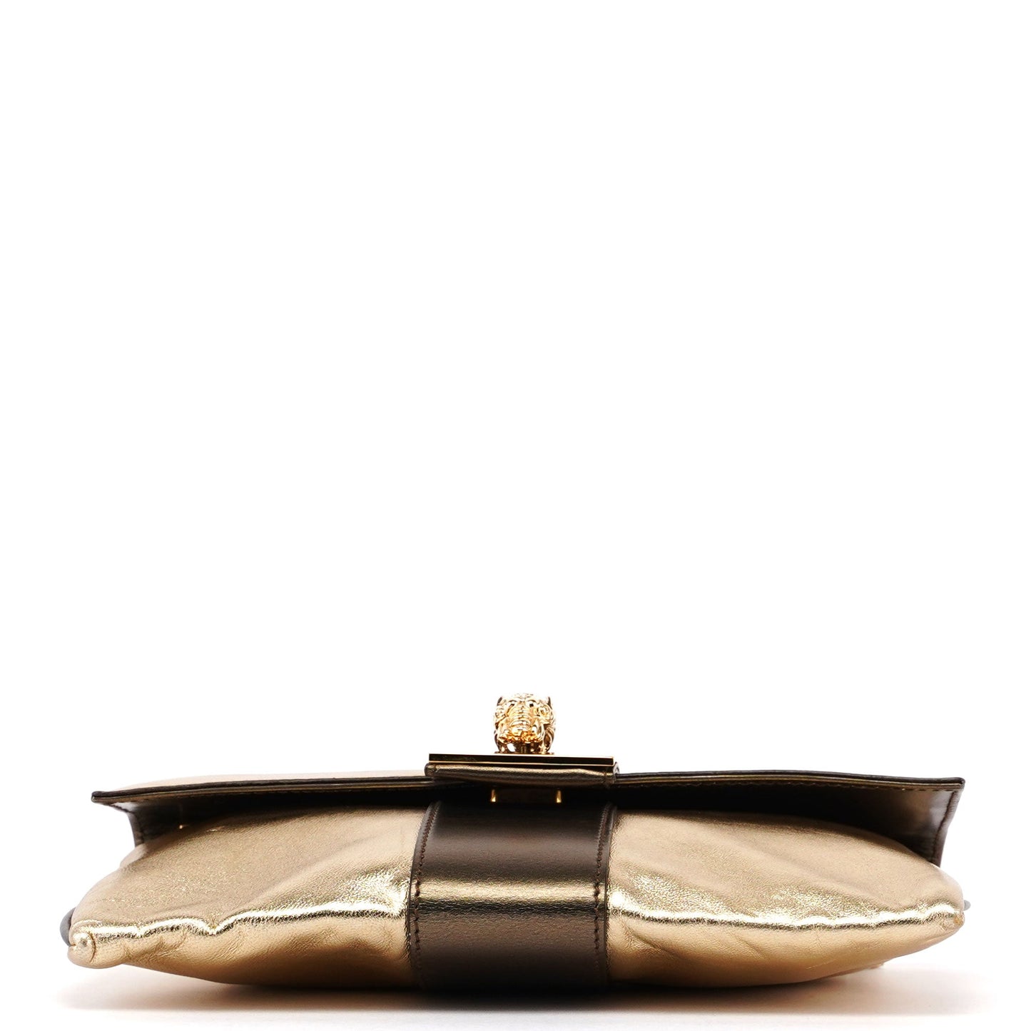 2004 Golden Calfskin Tiger Shoulder Bag
