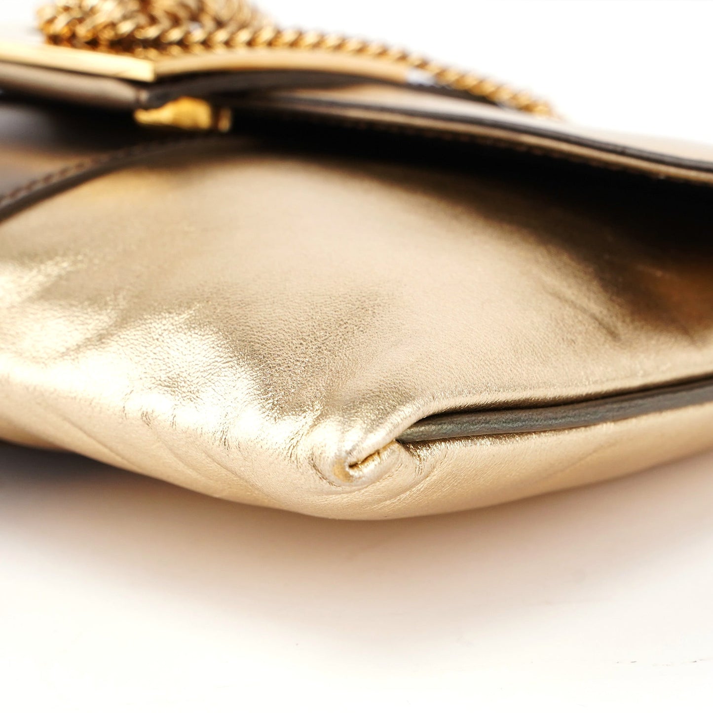2004 Golden Calfskin Tiger Shoulder Bag