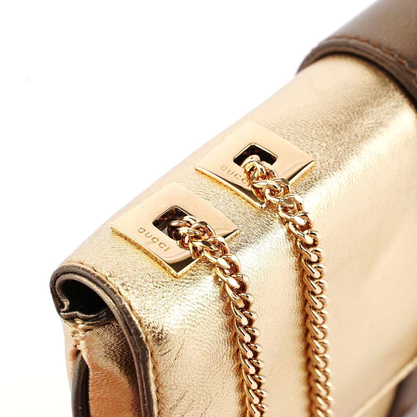 2004 Golden Calfskin Tiger Shoulder Bag