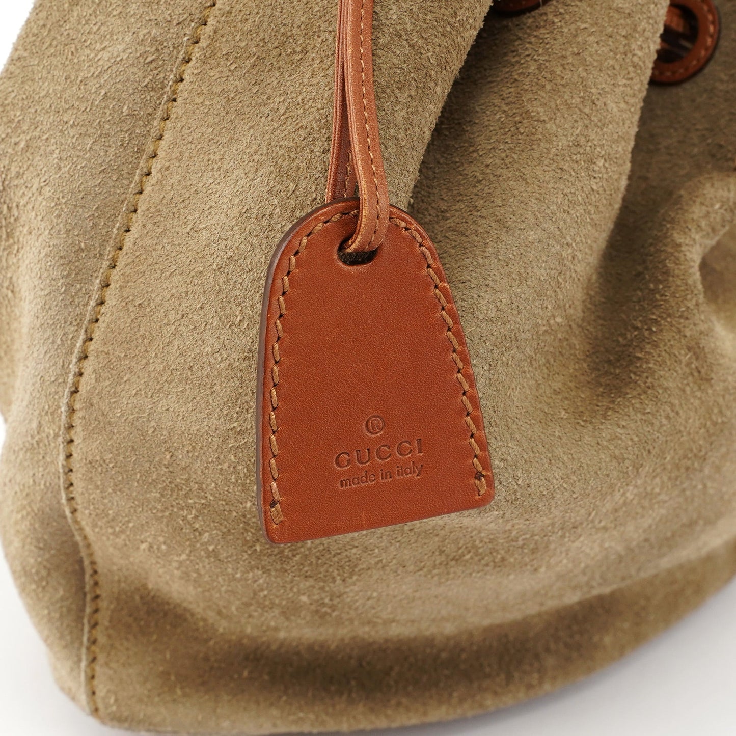 Brown Suede Sling Shoulder Bag