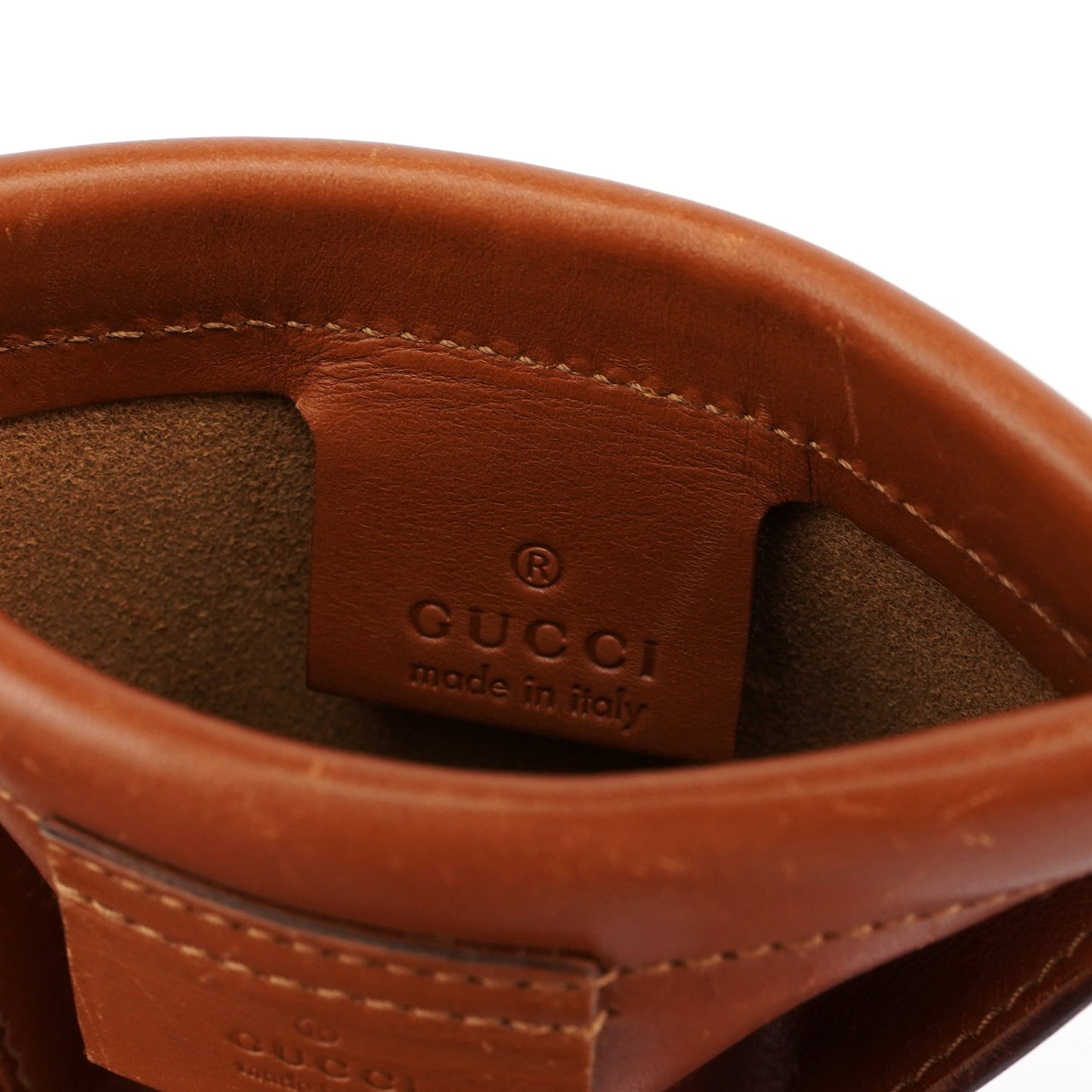 Brown Suede Sling Shoulder Bag