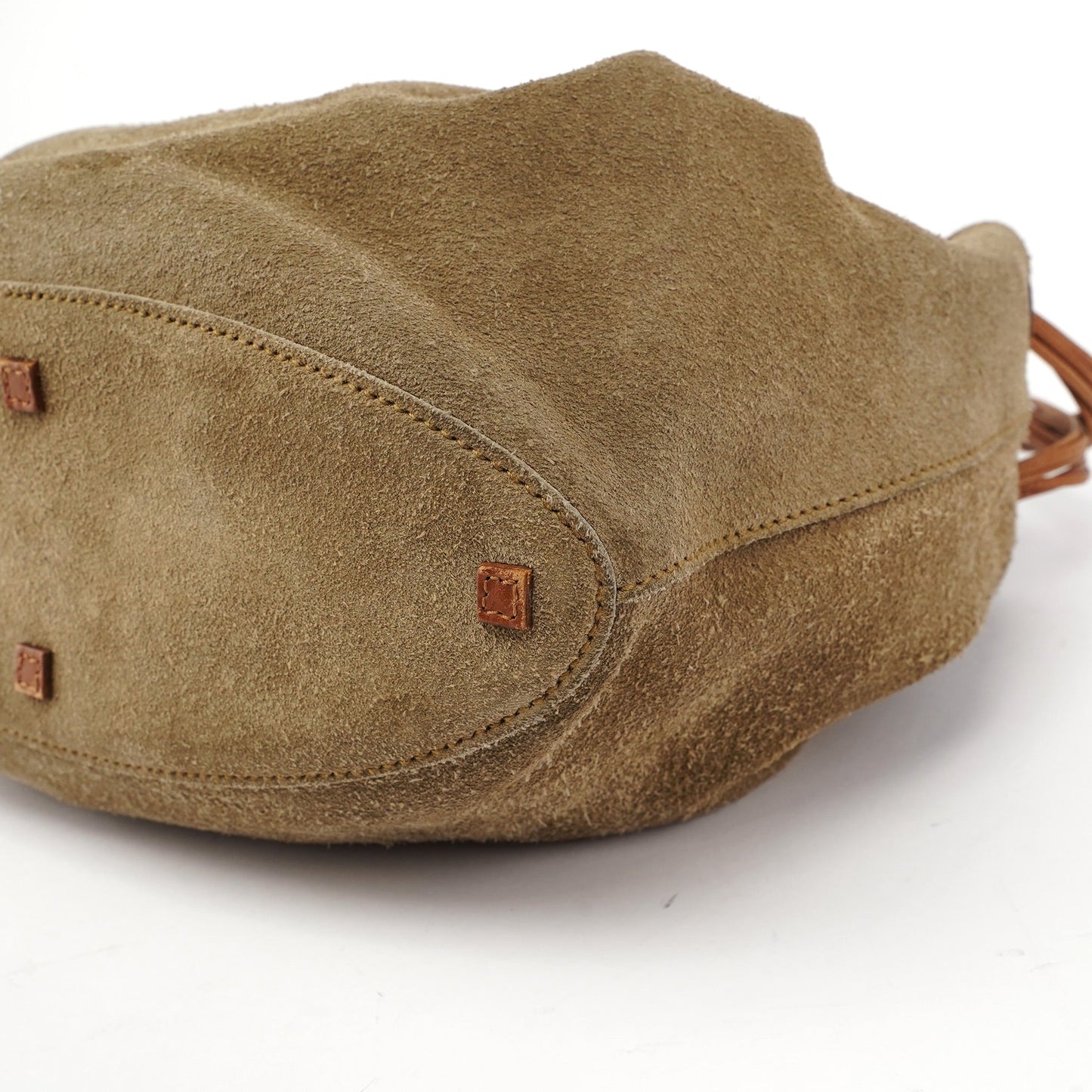 Brown Suede Sling Shoulder Bag